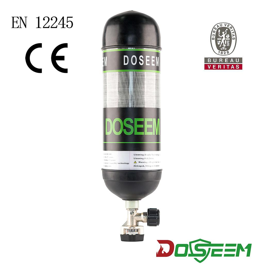 DOSEEM 9L Air cylinder (CE) &amp; Pressure gauge cylinder valve KHF-30SA