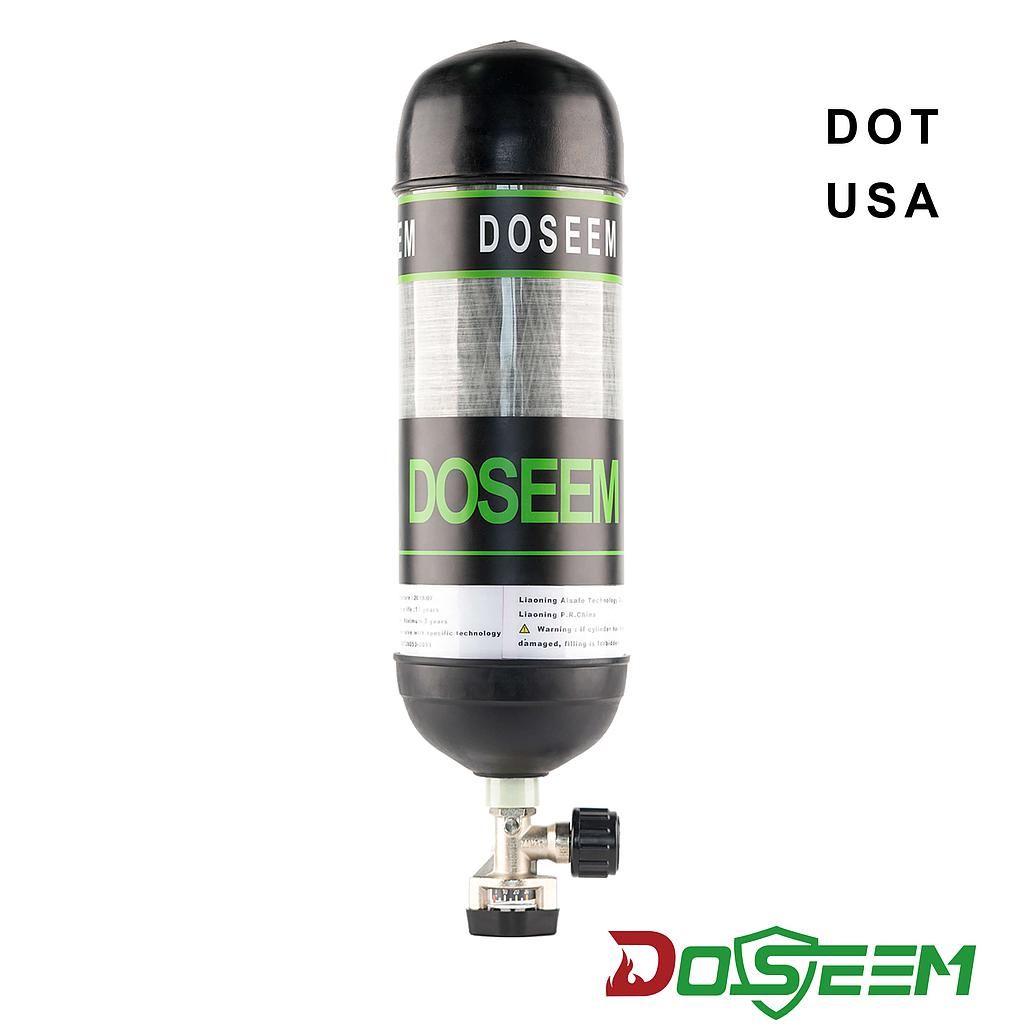 DOSEEM 9L Air cylinder (DOT) &amp; Pressure gauge cylinder valve KHF-30SA