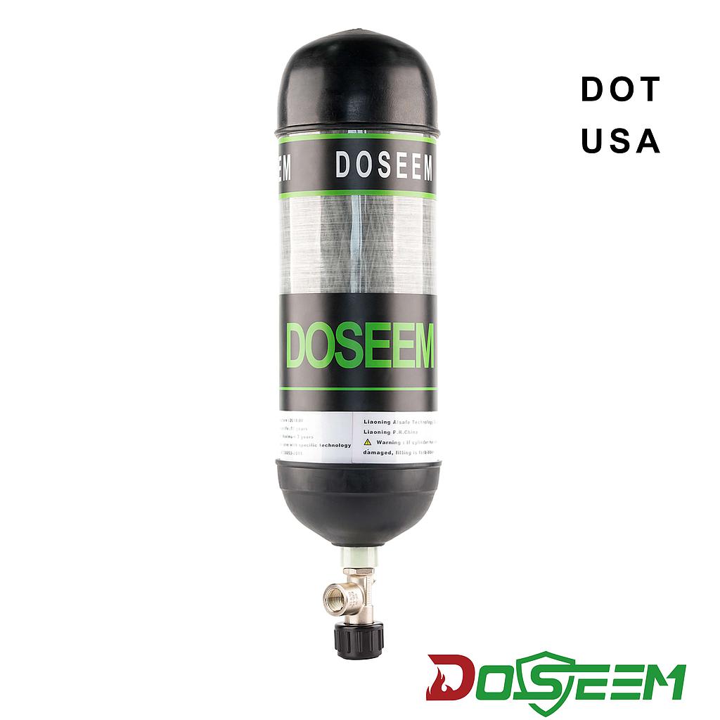 DOSEEM 9L Air cylinder (DOT) &amp; Self-locking cylinder valve KHF-30