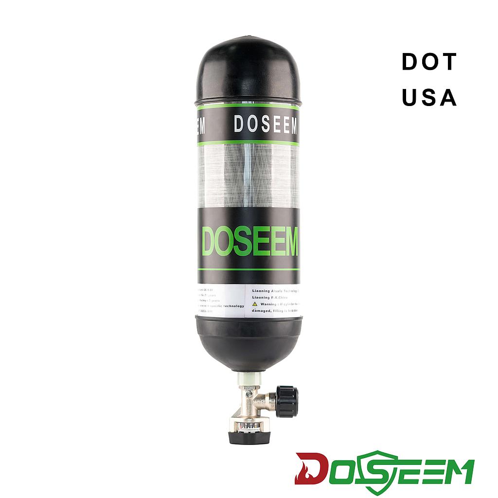 DOSEEM 6.8L Air cylinder (DOT) &amp; Pressure gauge cylinder valve KHF-30SA